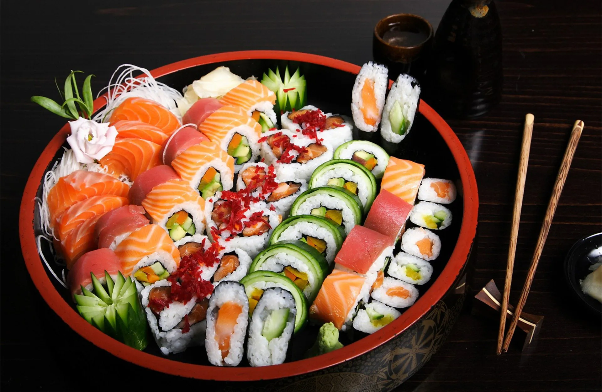 Sushi at Red Apple Buffet, a Buffet restaurant in Chicago